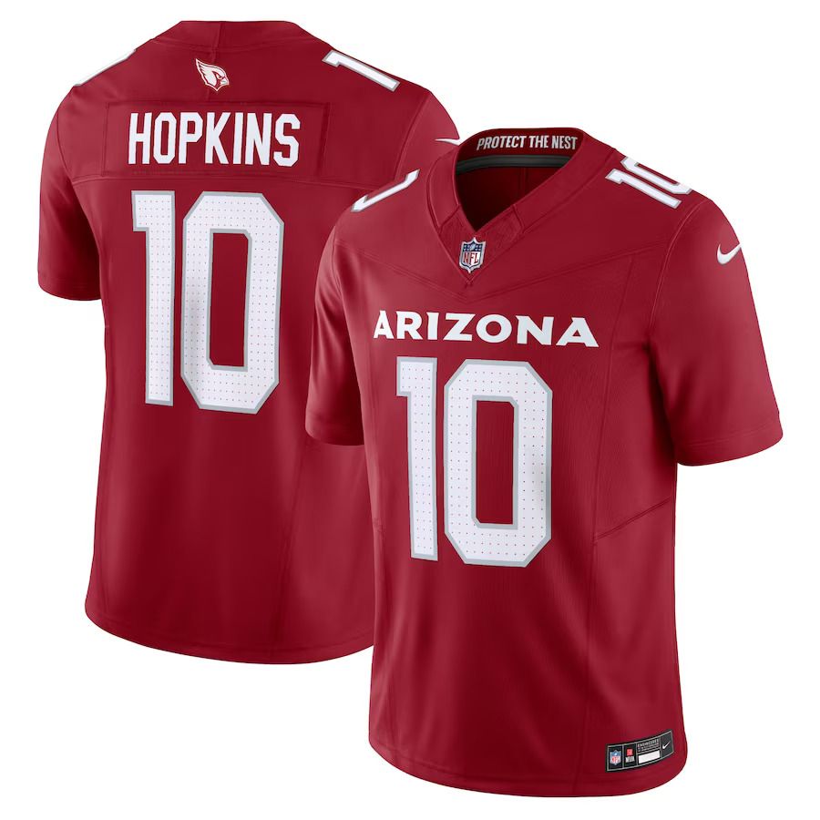 Men Arizona Cardinals 10 DeAndre Hopkins Nike Cardinal Vapor F.U.S.E. Limited NFL Jersey